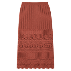 Pointelle Knit Pencil Skirt
