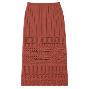 Pointelle Knit Pencil Skirt