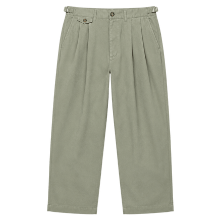 Pleated Wide-Leg Trousers