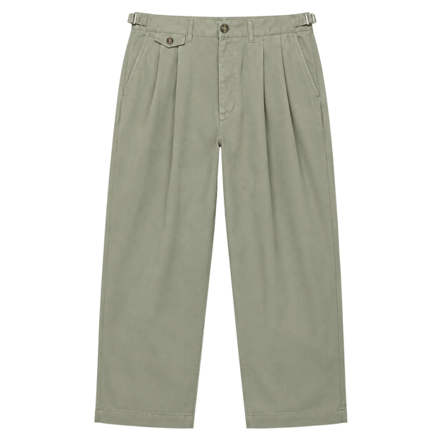 Pleated Wide-Leg Trousers