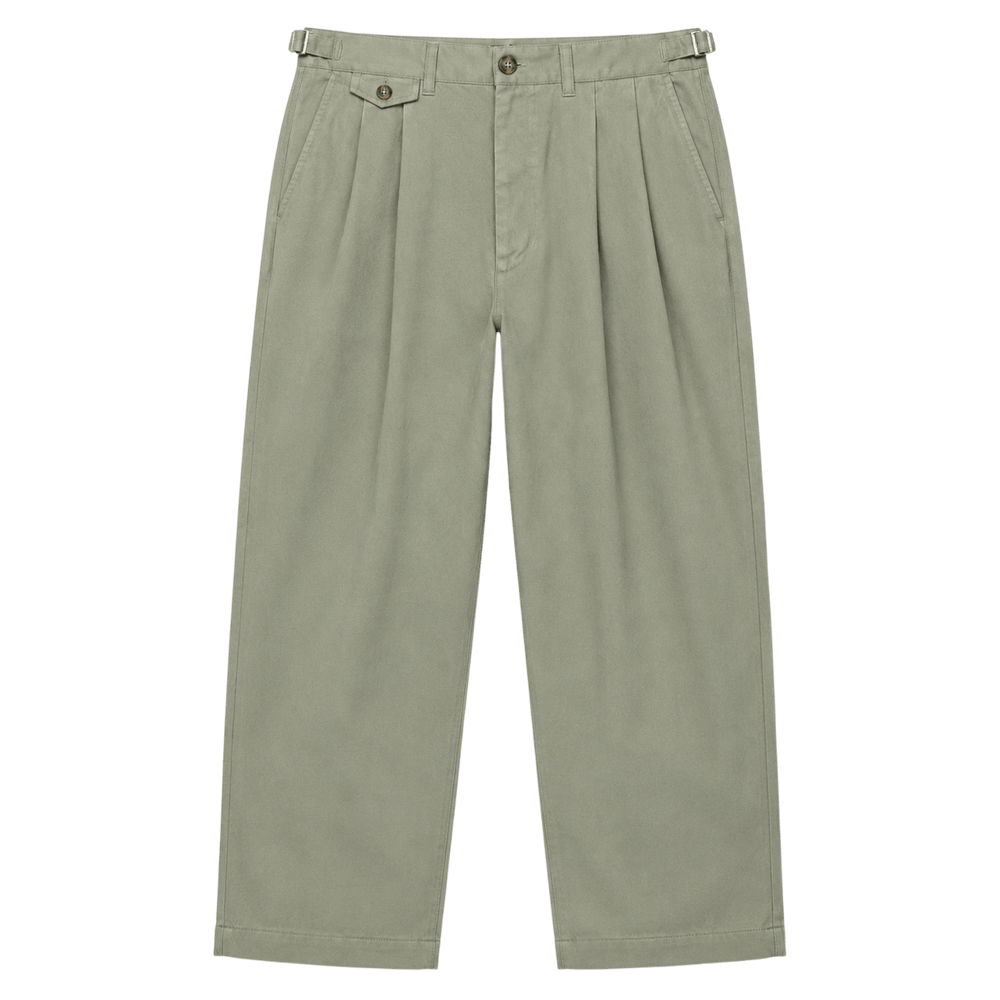 Pantalon large plissé