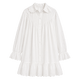 Ruffle Collar Mini Shirt Dress
