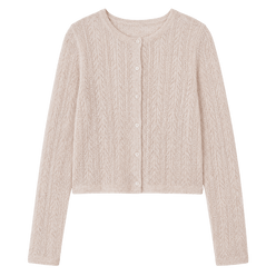 Pointelle Knit Cardigan