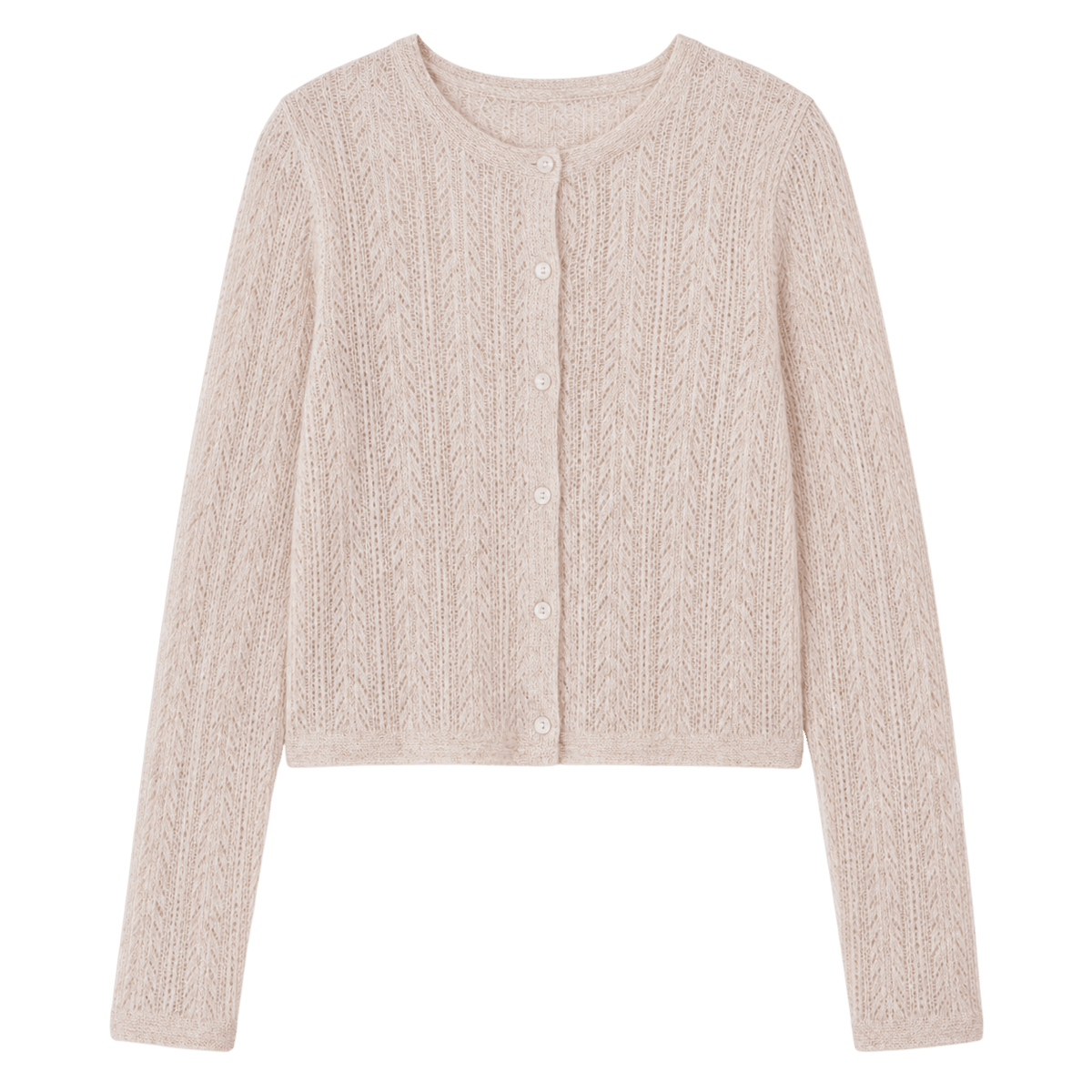 Pointelle Knit Cardigan