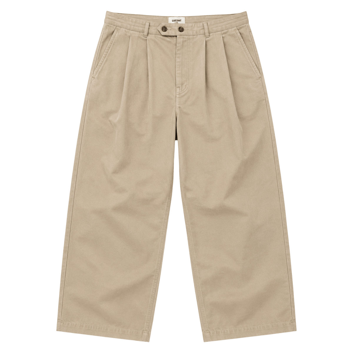 Pleated Wide-Leg Trousers