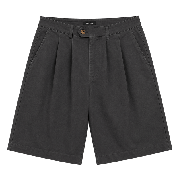 Pleated Chino Shorts