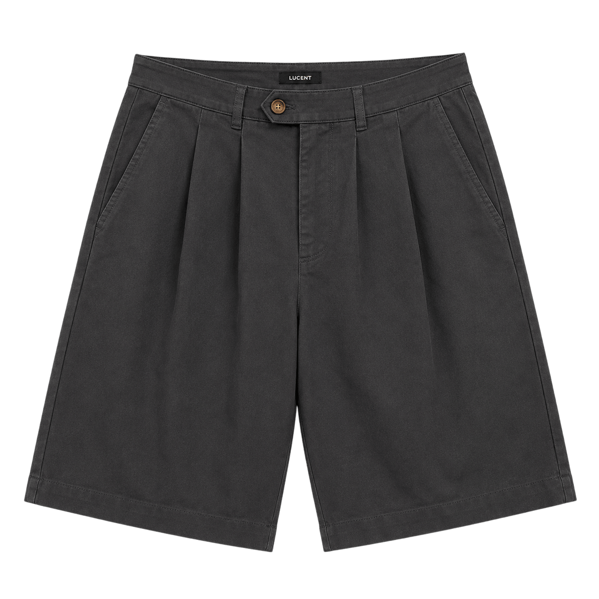 Pleated Chino Shorts
