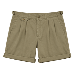 Pleated Chino Shorts