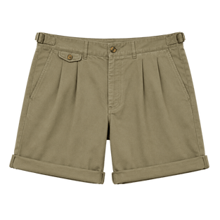 Pleated Chino Shorts