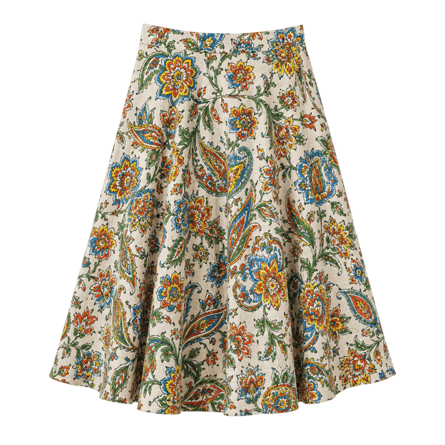 Printed Midi Skirt