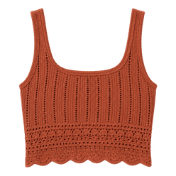 Pointelle Knit Crop Tank