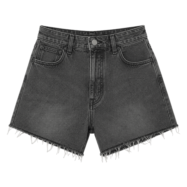 High-Waisted Denim Shorts