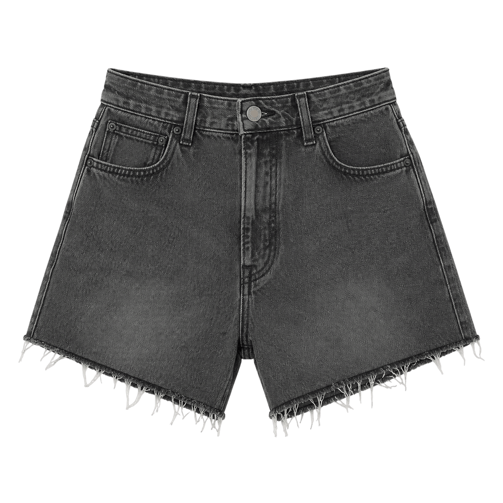 Short en jean taille haute