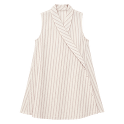 Wrap Collar Swing Dress