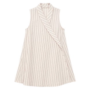 Wrap Collar Swing Dress