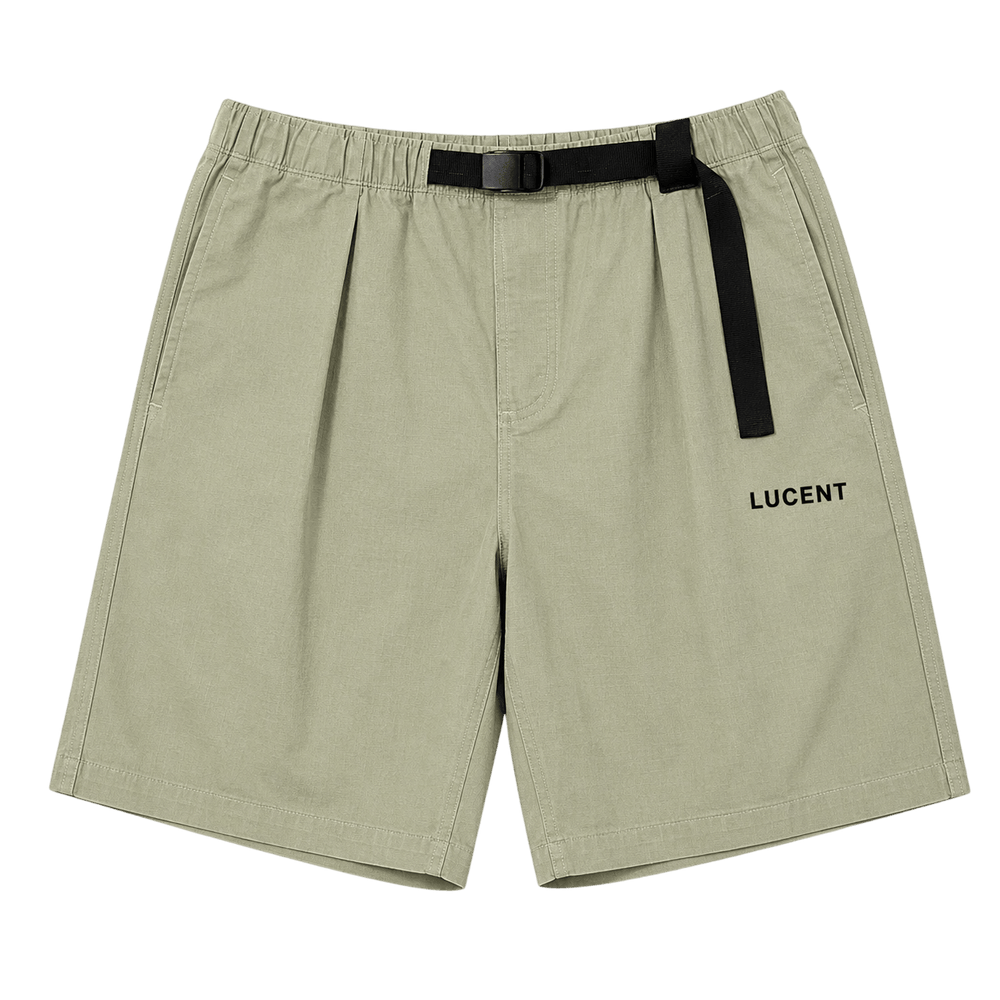 Belted Ripstop Shorts
