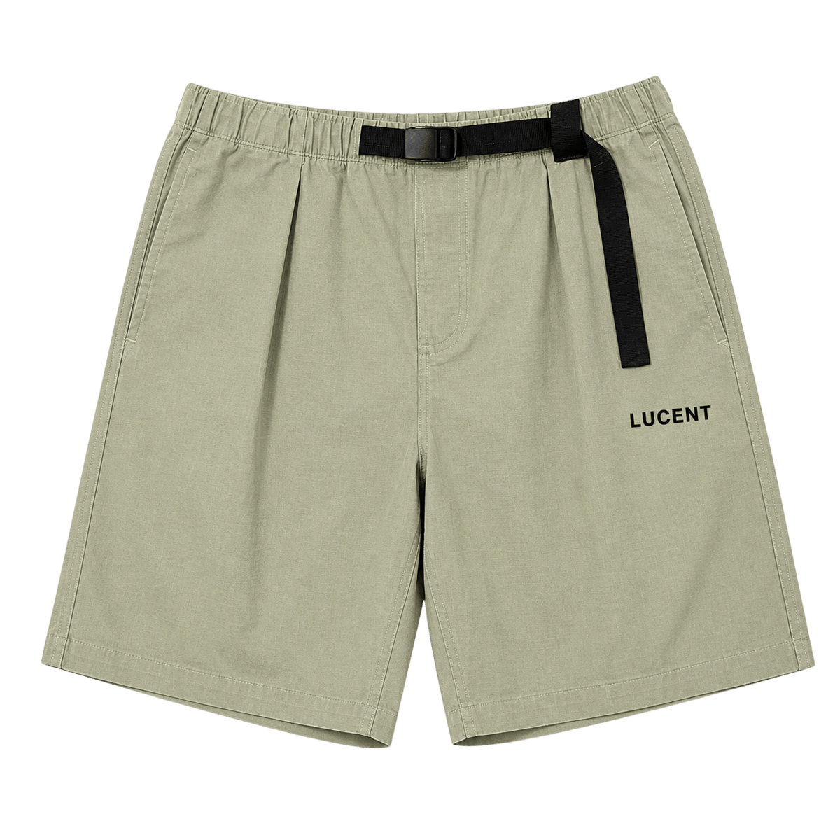 Belted Ripstop Shorts