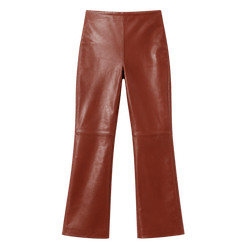 Leather Kick-Flare Trousers
