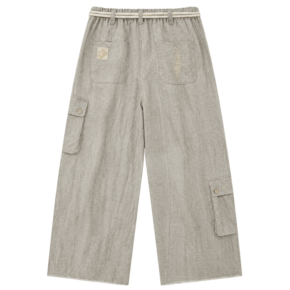 Linen Cargo Pants