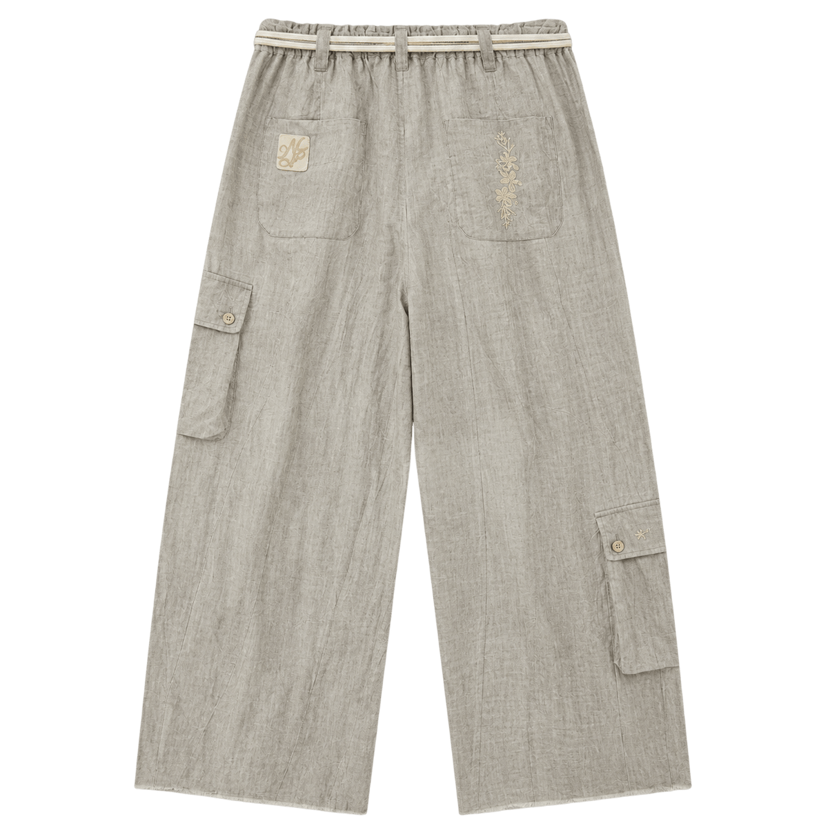 Linen Cargo Pants