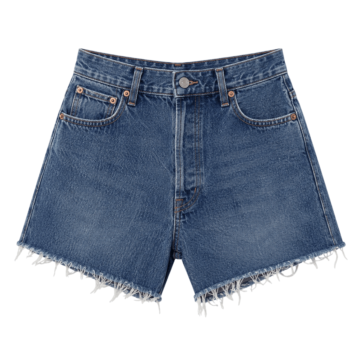 Short en jean taille haute