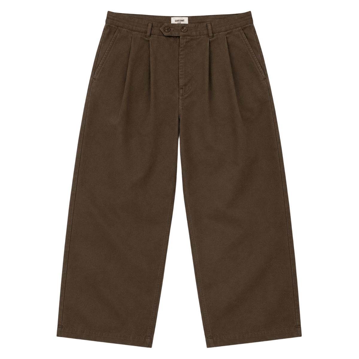Pleated Wide-Leg Trousers