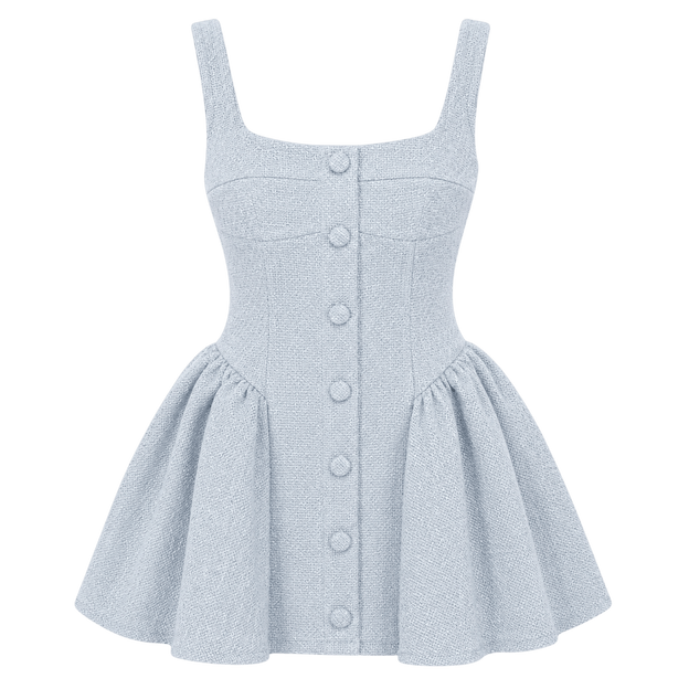 Tweed Fit-and-Flare Mini Dress