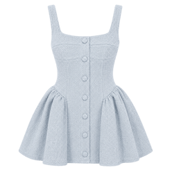 Tweed Fit-and-Flare Mini Dress