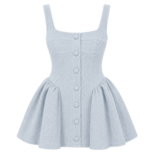 Tweed Fit-and-Flare Mini Dress