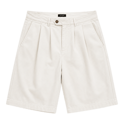 Pleated Chino Shorts