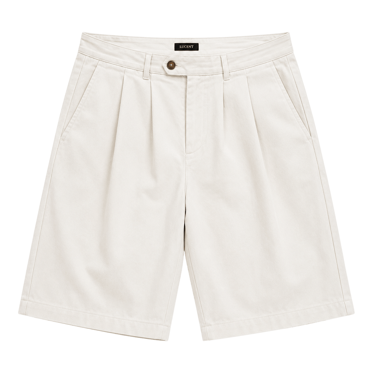 Pleated Chino Shorts