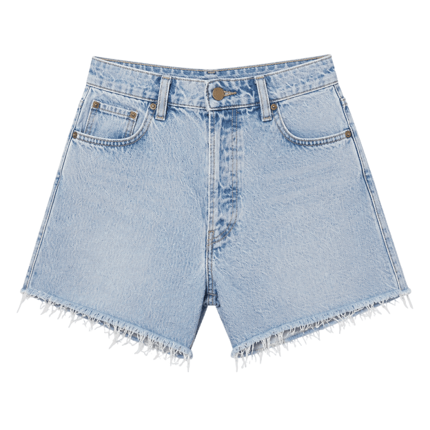 High-Waisted Denim Shorts