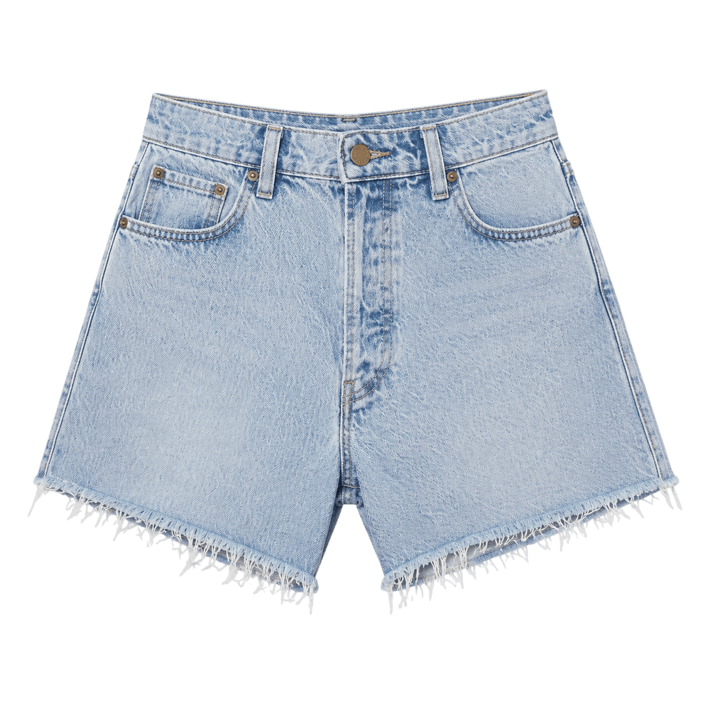 Short en jean taille haute