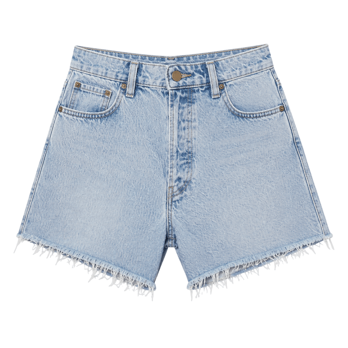 Short en jean taille haute