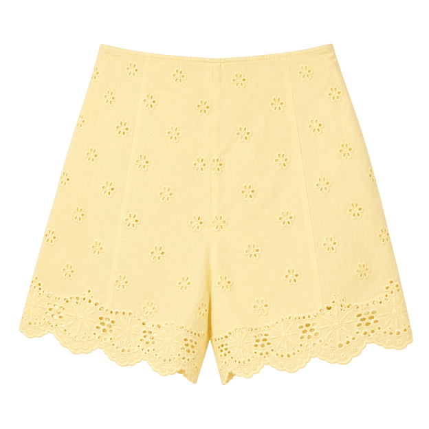 Shorts en broderie anglaise