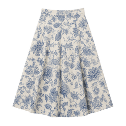 Printed Midi Skirt