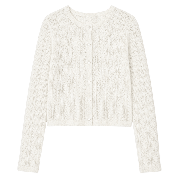 Gilet en tricot ajouré