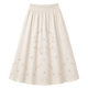 Broderie Gathered Midi Skirt