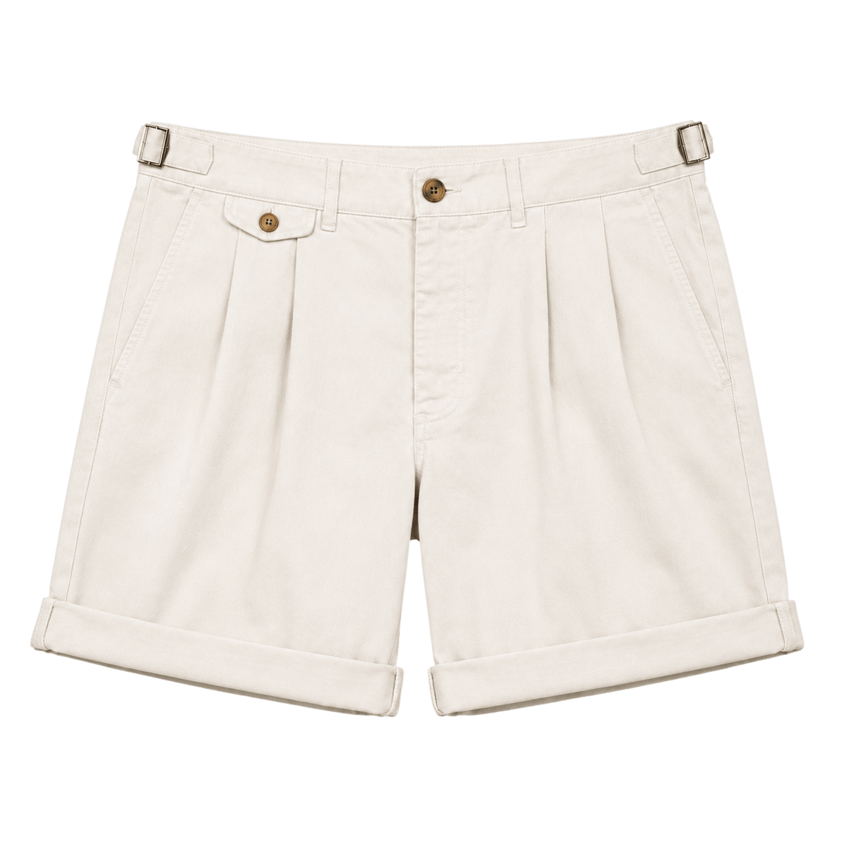 Pleated Chino Shorts