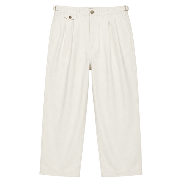Pleated Wide-Leg Trousers