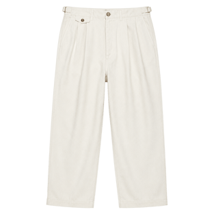 Pleated Wide-Leg Trousers