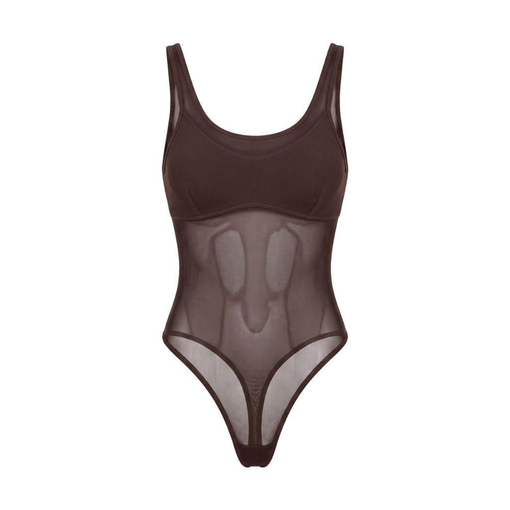 Mesh Contour Bodysuit