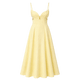 Petal Cutout Linen Maxi Dress