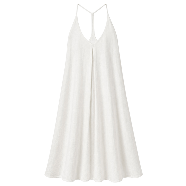 Racerback Linen Maxi Dress