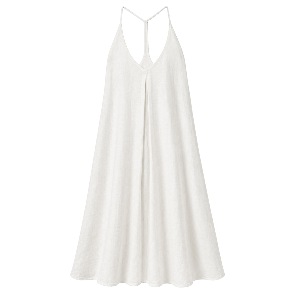 Robe longue en lin dos nageur
