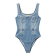 Sculpt Denim Bodysuit