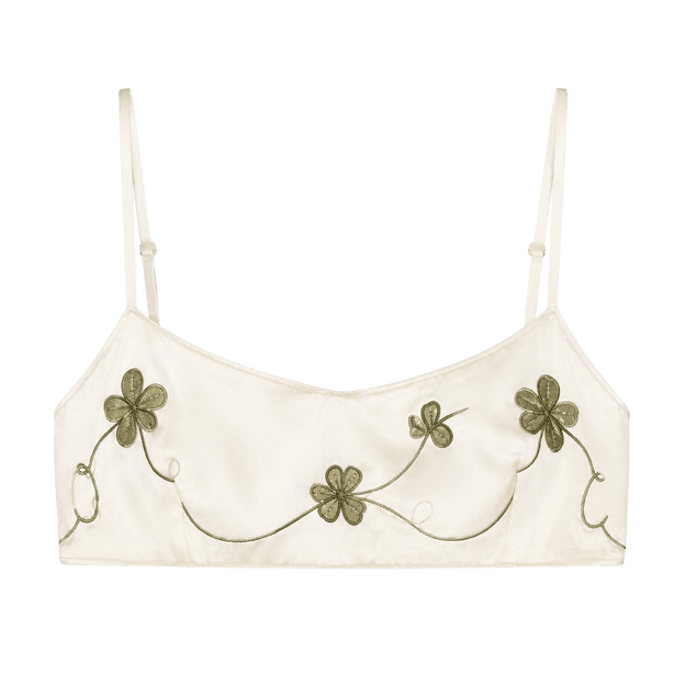 Silk Embroidered Bralette