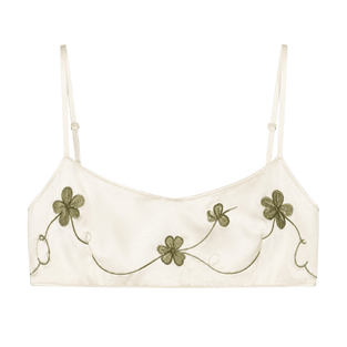 Silk Embroidered Bralette