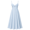 Petal Cutout Linen Maxi Dress