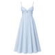 Petal Cutout Linen Maxi Dress
